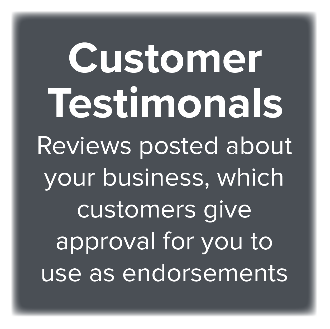 Customer Testimonials defined